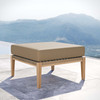 Clearwater Outdoor Patio Teak Wood Ottoman / EEI-5854