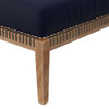 Clearwater Outdoor Patio Teak Wood Ottoman / EEI-5854