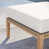 Clearwater Outdoor Patio Teak Wood Ottoman / EEI-5854