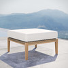 Clearwater Outdoor Patio Teak Wood Ottoman / EEI-5854