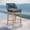 Wellspring Outdoor Patio Teak Wood Bar Stool / EEI-5746