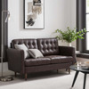 Exalt Tufted Leather Loveseat / EEI-6100