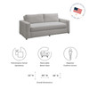 Avendale Velvet Sofa / EEI-6185