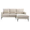 Evermore Right-Facing Upholstered Fabric Sectional Sofa / EEI-6012