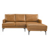 Evermore Right-Facing Vegan Leather Sectional Sofa / EEI-6050