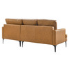 Evermore Right-Facing Vegan Leather Sectional Sofa / EEI-6050