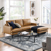 Evermore Right-Facing Vegan Leather Sectional Sofa / EEI-6050