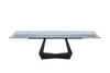 Modrest Maroney - Modern Black and Glass Extendable 70.5"/106" Dining Table / VGNS-GD8780-B