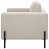 Tilly Upholstered Track Arm Accent Chair Oatmeal / CS-509903