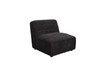 Sunny Upholstered Armless Chair Dark Charcoal / CS-552081