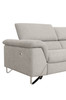 Divani Casa Maine - Modern Light Grey Fabric Sofa with 2 Electric Recliners / VGKN-E9105-PP
