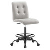 Prim Armless Vegan Leather Drafting Chair / EEI-4979