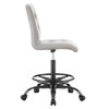 Prim Armless Vegan Leather Drafting Chair / EEI-4979