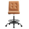 Prim Armless Vegan Leather Drafting Chair / EEI-4979