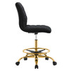 Ripple Armless Performance Velvet Drafting Chair / EEI-4976