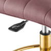 Ripple Armless Performance Velvet Drafting Chair / EEI-4976