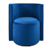 Della Performance Velvet Fabric Swivel Chair / EEI-6222