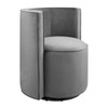 Della Performance Velvet Fabric Swivel Chair / EEI-6222