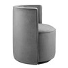 Della Performance Velvet Fabric Swivel Chair / EEI-6222