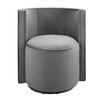 Della Performance Velvet Fabric Swivel Chair / EEI-6222