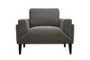 Rilynn Upholstered Track Arms Chair Grey / CS-509526