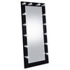 Zayan Full Length Floor Mirror With Lighting Black High Gloss / CS-969557