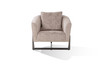 Modrest Forbis - Contemporary Light Grey Fabric Accent Chair / VGCSFORBIS-LGB-CH