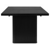 Catherine Rectangular Double Pedestal Dining Table Black / CS-106251