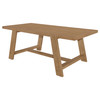 Sharon Rectangular 84-inch Wood Trestle Dining Table Brown / CS-104171