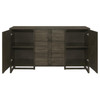 Kelly 3-drawer Storage Dining Sideboard Server Dark Grey / CS-107965