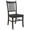 Marbrisa Slat Back Dining Side Chair Matte Black (Set of 2) / CS-123072