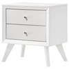 Janelle 2-drawer Nightstand White / CS-223652