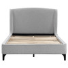 Mosby Upholstered Eastern King Wingback Bed Grey / CS-306021KE