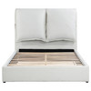 Gwendoline Upholstered Queen Panel Bed White / CS-306040Q