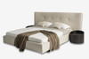 Modrest Brittany - California King Modern Grey Fabric Bed / VGBBLA1603-CK