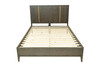 Modrest Oakley - Mid-Century Eastern King Size Dark Brown Bed / VGWDLCY-QB05-USA-OA-BED-EK