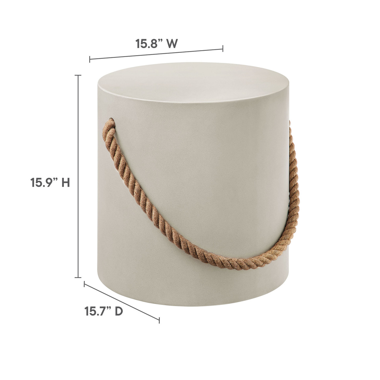 Modway Isera Side Table Stool - Thumbnail 2