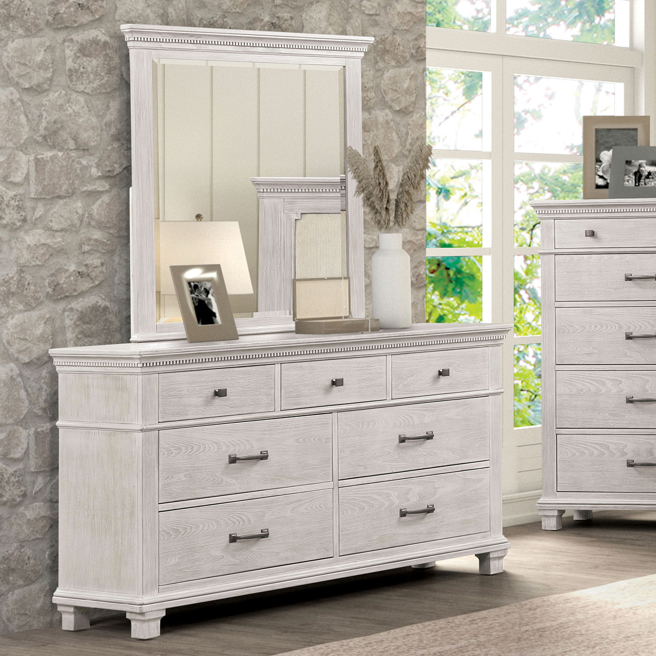 Furniture of America Swanley Weathered Gray Dresser | Ornate Home