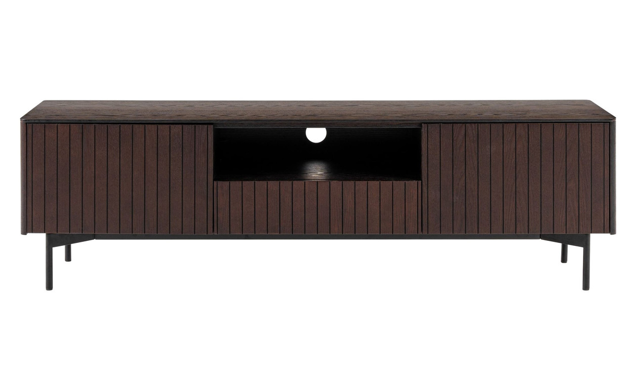 Calhoun - Modern Smoked Ash TV Stand - Thumbnail 3