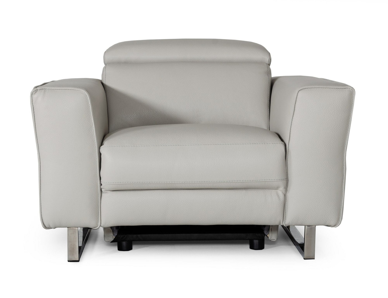 Lucca - Italian Modern Grey Armchair w/ Electric Recliner / VGDDLUCCA ...