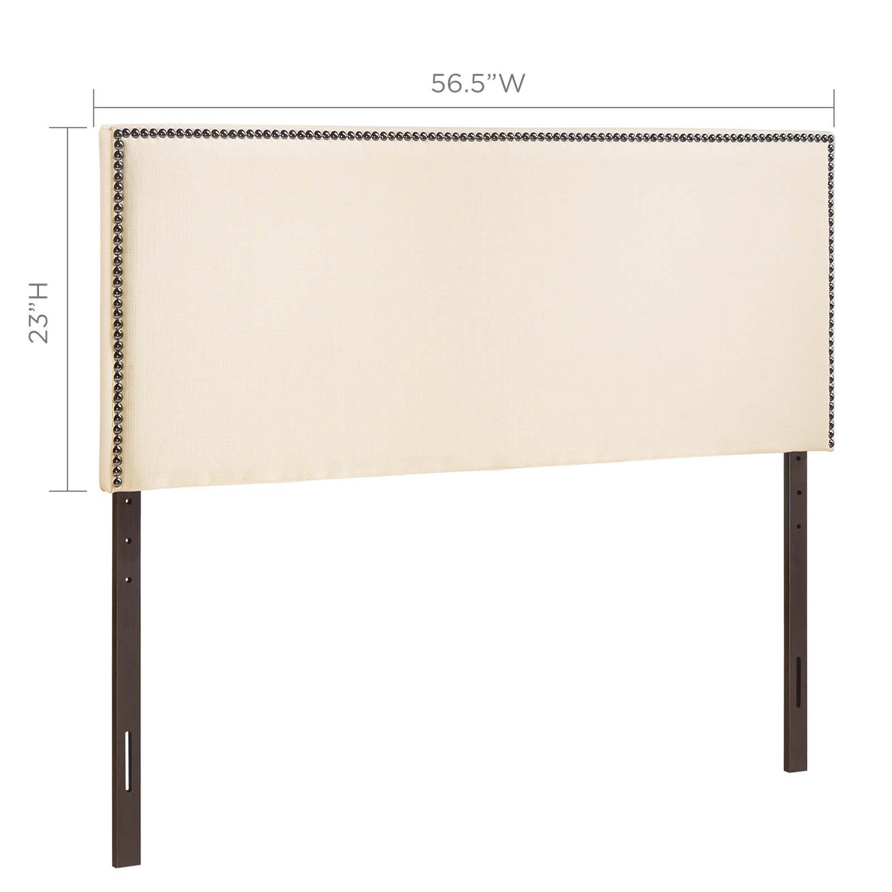 Region Nailhead Upholstered Twin Size Headboard - Thumbnail 2