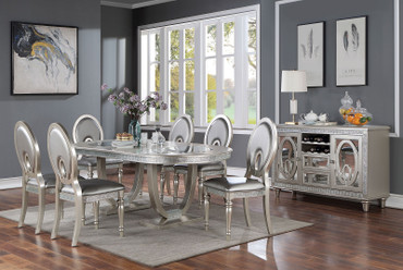 CATHALINA 7 Pc. Dining Table Set / CM3541SV-T-7PC
