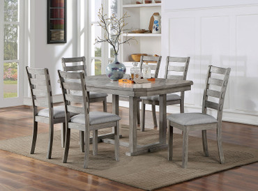 LAQUILA 7 Pc. Dining Table Set / CM3542GY-T-7PC