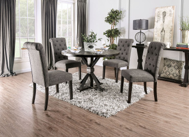 ALFRED 5 Pc. Round Dining Table Set / CM3735RT-5PC-GY