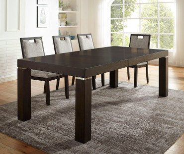 CATERINA Dining Table w/ 1 x 18" Leaf / CM3784T