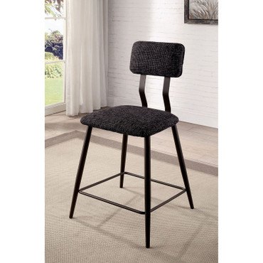 ESDARGO Counter Ht. Chair (2/CTN) / CM3789BK-PC-2PK