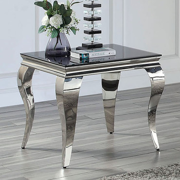 WETZIKON End Table, Black / CM4903BK-E-TABLE