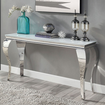 WETZIKON Sofa Table, White / CM4903WH-S-TABLE