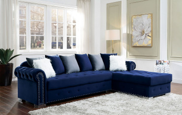 WILMINGTON Sectional, Blue / CM6239BL-SECT
