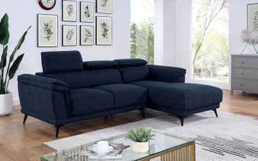 NAPANEE Sectional, Navy / CM6254BL-SECT